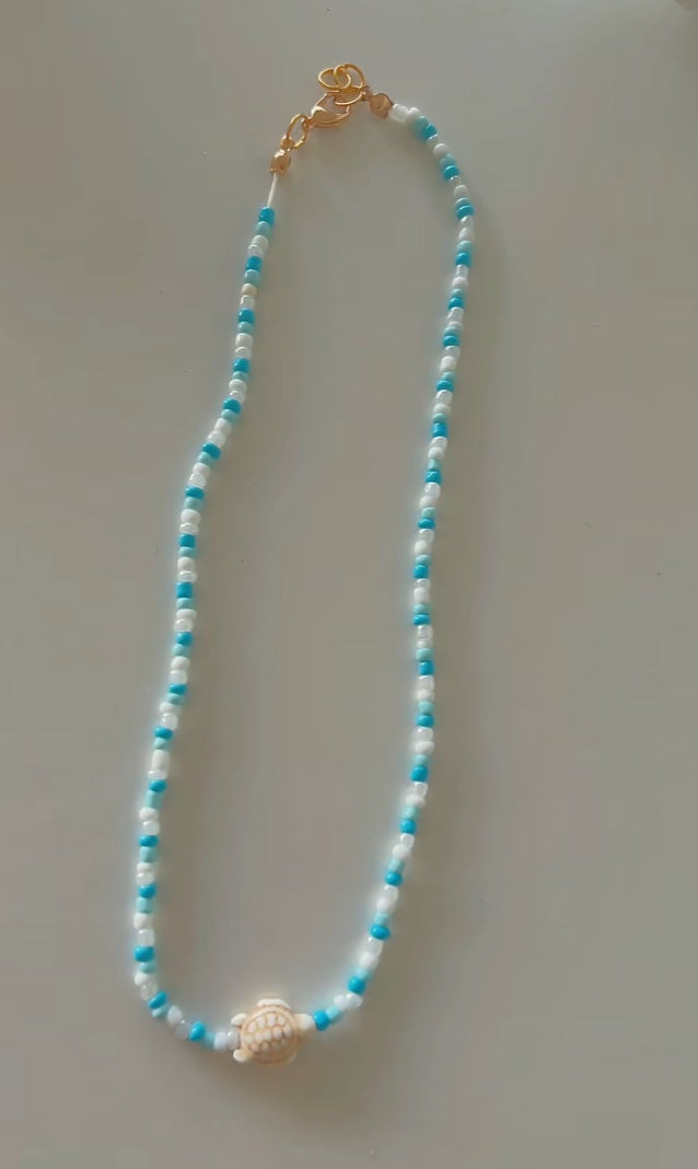 Turtle seed Bead Necklace